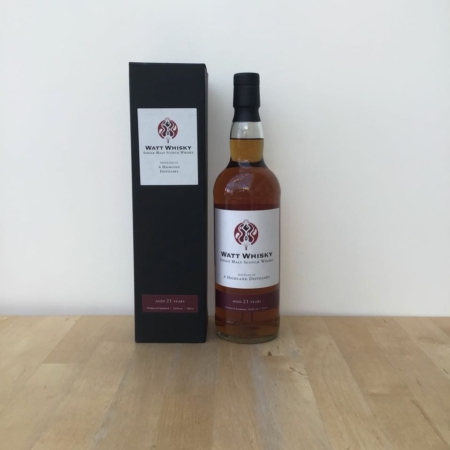 A Highland Distillery 21 Years Watt Whisky